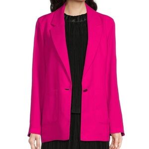 Dkny Pink Blazer Tailored Suit Jacket